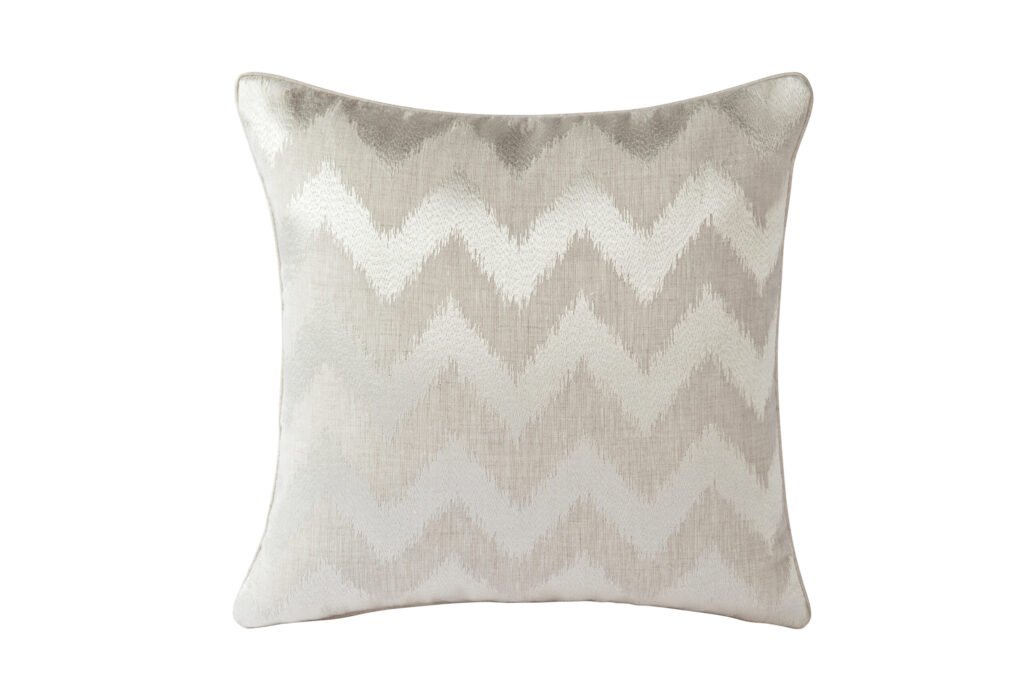 Zigzag White Cushion Cover